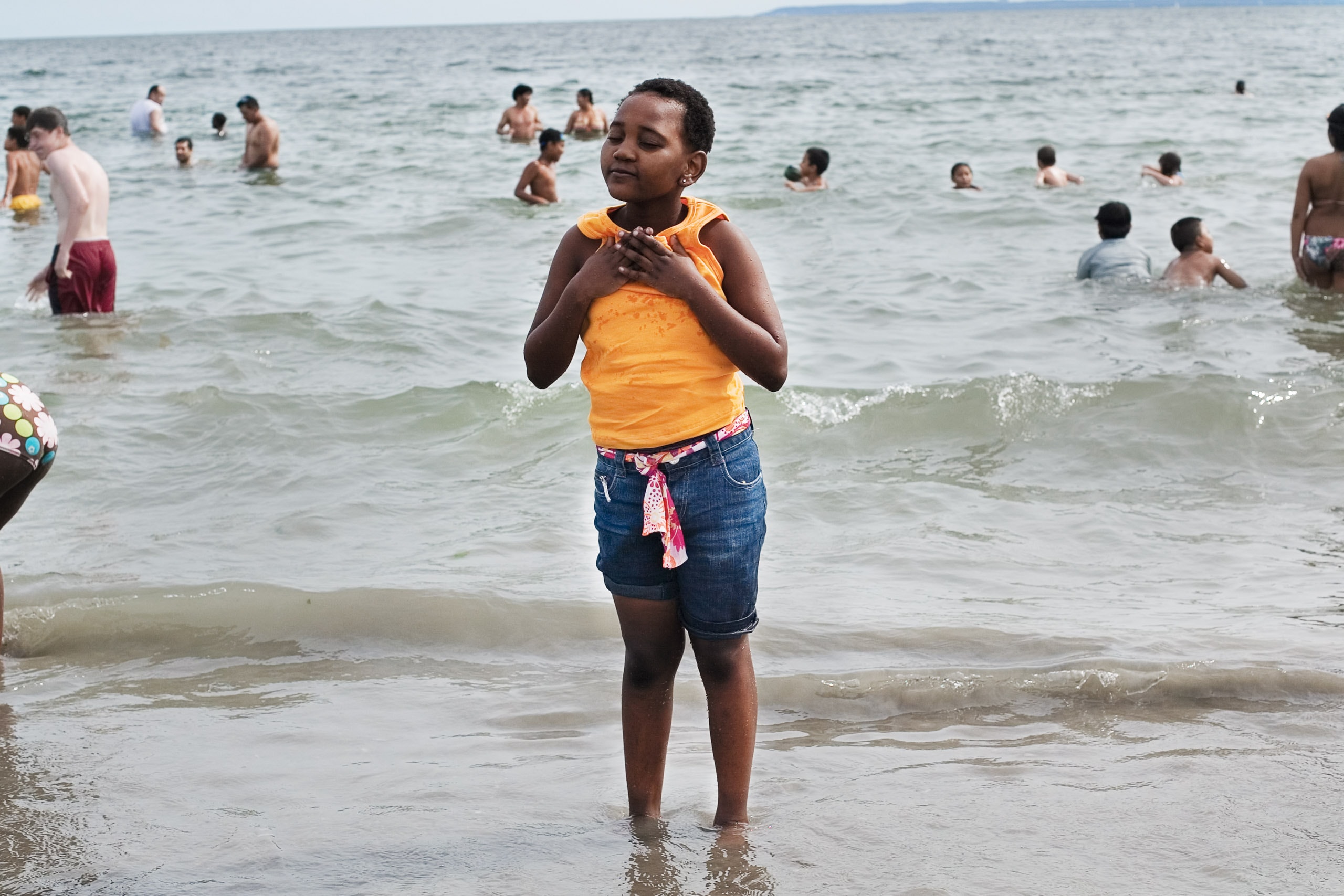 Digital image from the 1 Earth City (aka NYChildren) portrait photography series by Danny Goldfield
