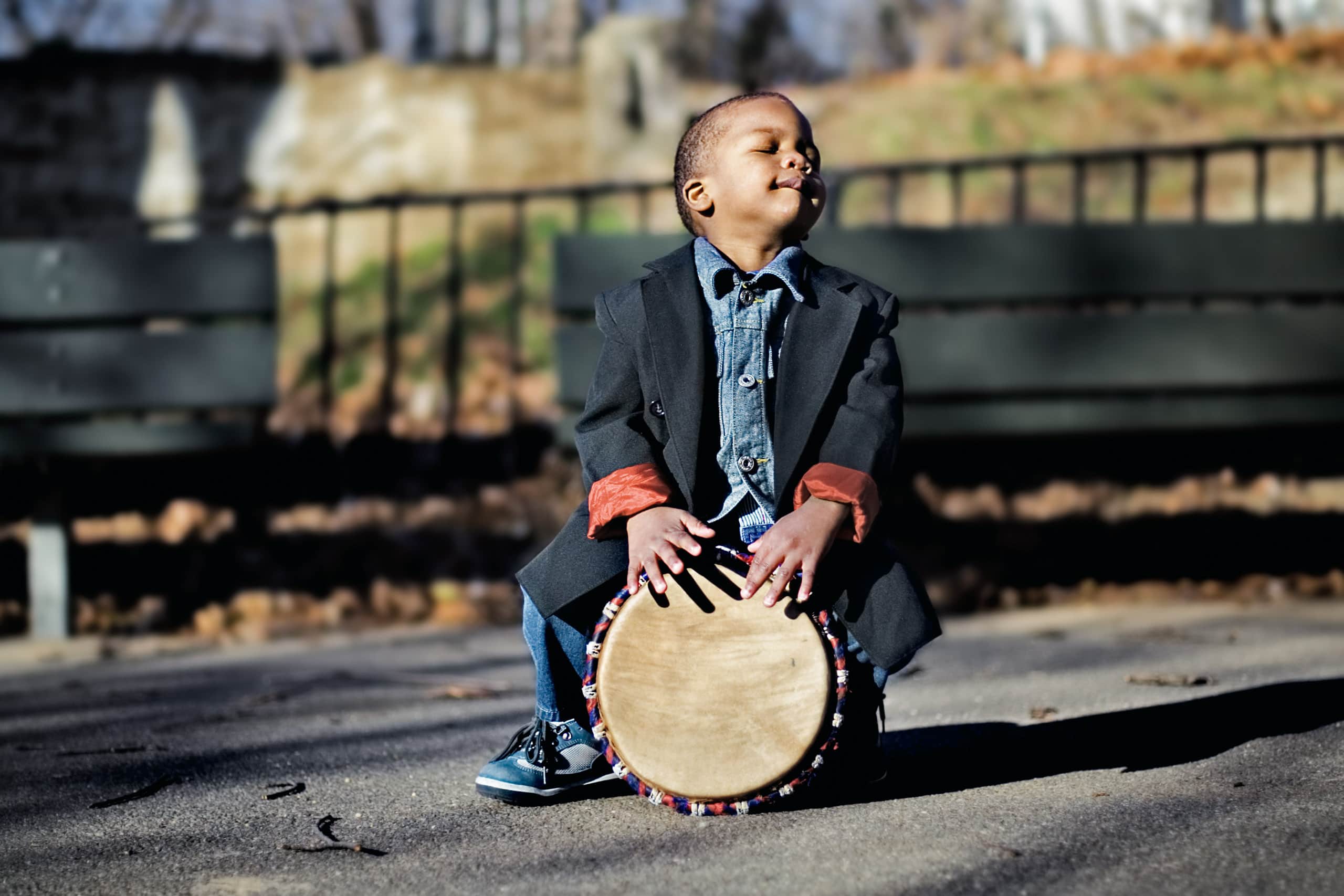 Digital image from the 1 Earth City (aka NYChildren) portrait photography series by Danny Goldfield