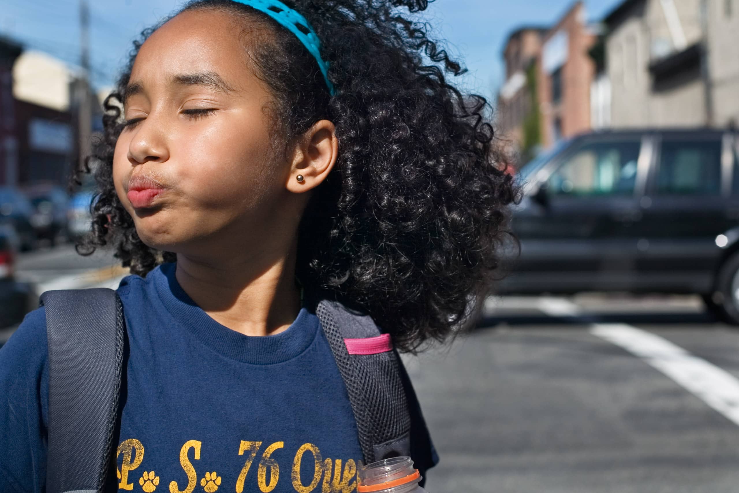 Digital image from the 1 Earth City (aka NYChildren) portrait photography series by Danny Goldfield