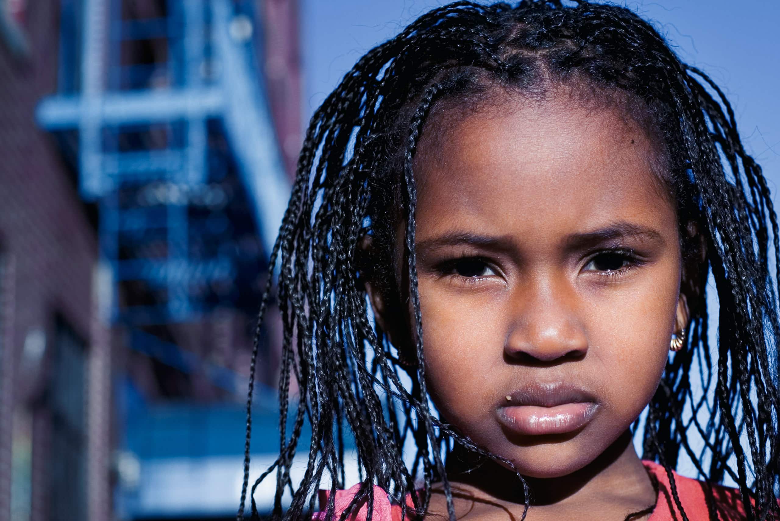 Digital image from the 1 Earth City (aka NYChildren) portrait photography series by Danny Goldfield